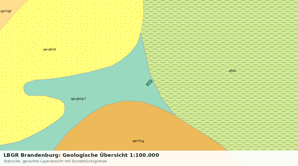 Statische Kartenansicht: LBGR Brandenburg: Geologische Übersicht 1:100.000