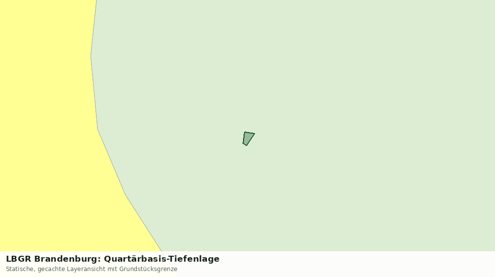 Statische Kartenansicht: LBGR Brandenburg: Quartärbasis-Tiefenlage