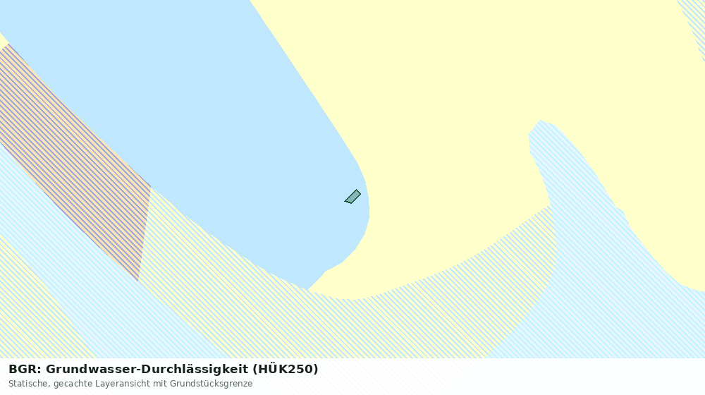 Statische Kartenansicht: BGR: Grundwasser-Durchlässigkeit (HÜK250)