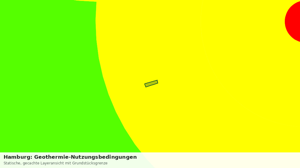 Statische Kartenansicht: Hamburg: Geothermie-Nutzungsbedingungen