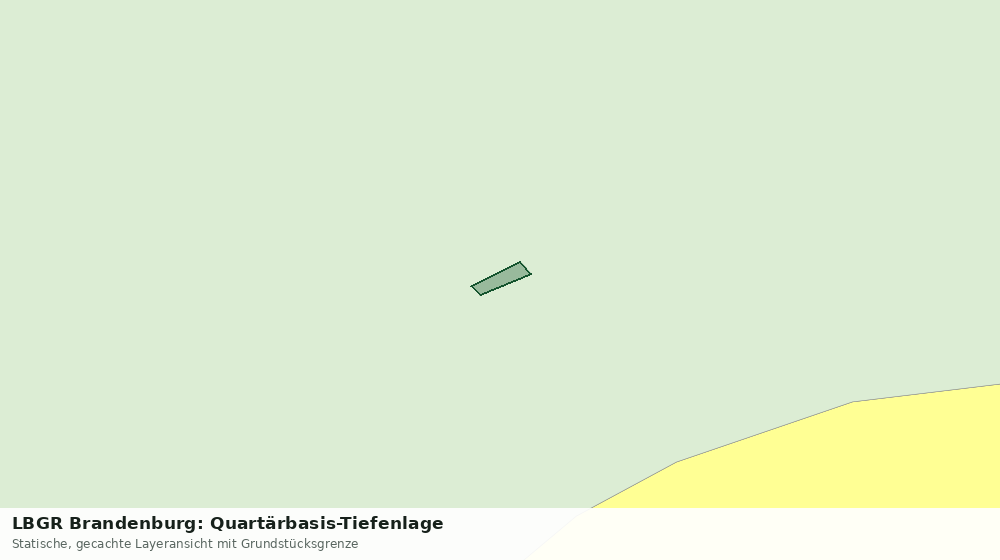 Statische Kartenansicht: LBGR Brandenburg: Quartärbasis-Tiefenlage