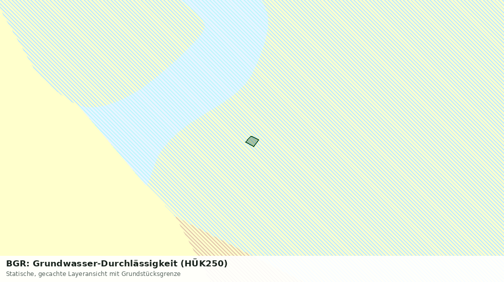 Statische Kartenansicht: BGR: Grundwasser-Durchlässigkeit (HÜK250)