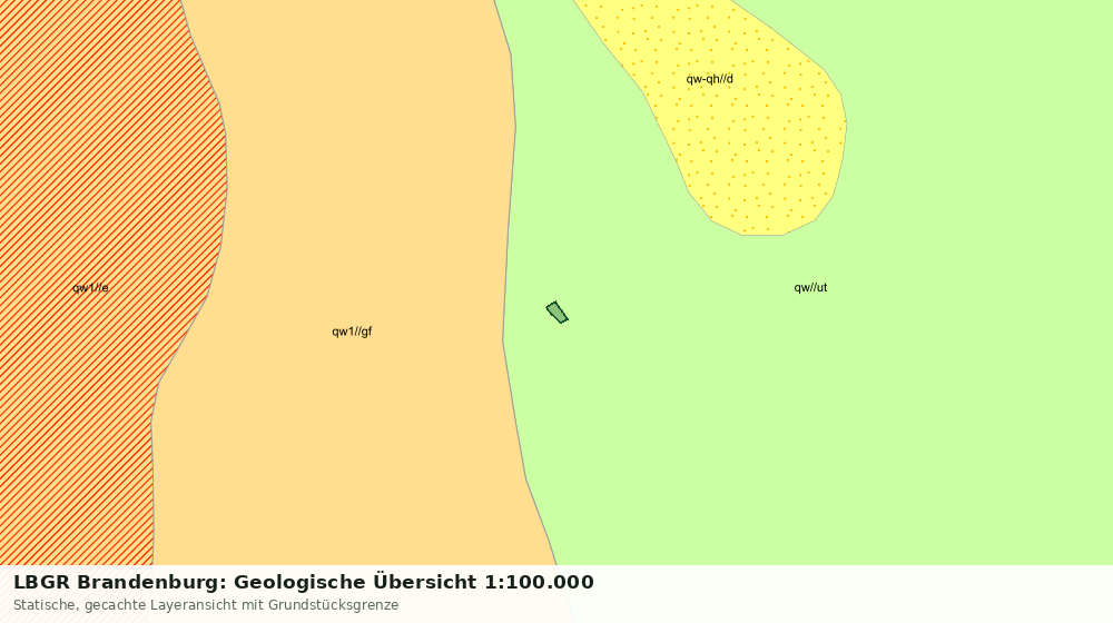 Statische Kartenansicht: LBGR Brandenburg: Geologische Übersicht 1:100.000