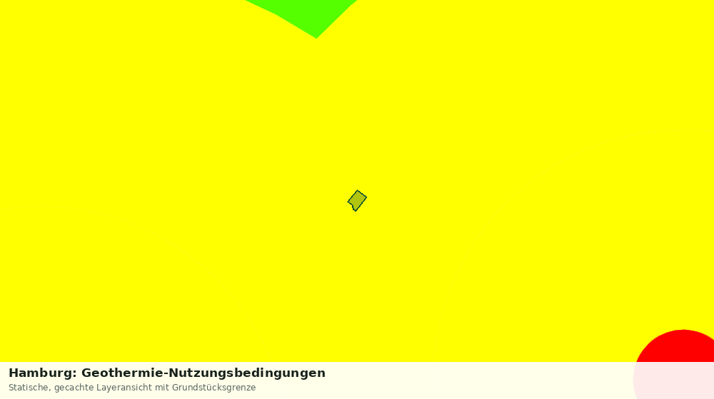 Statische Kartenansicht: Hamburg: Geothermie-Nutzungsbedingungen