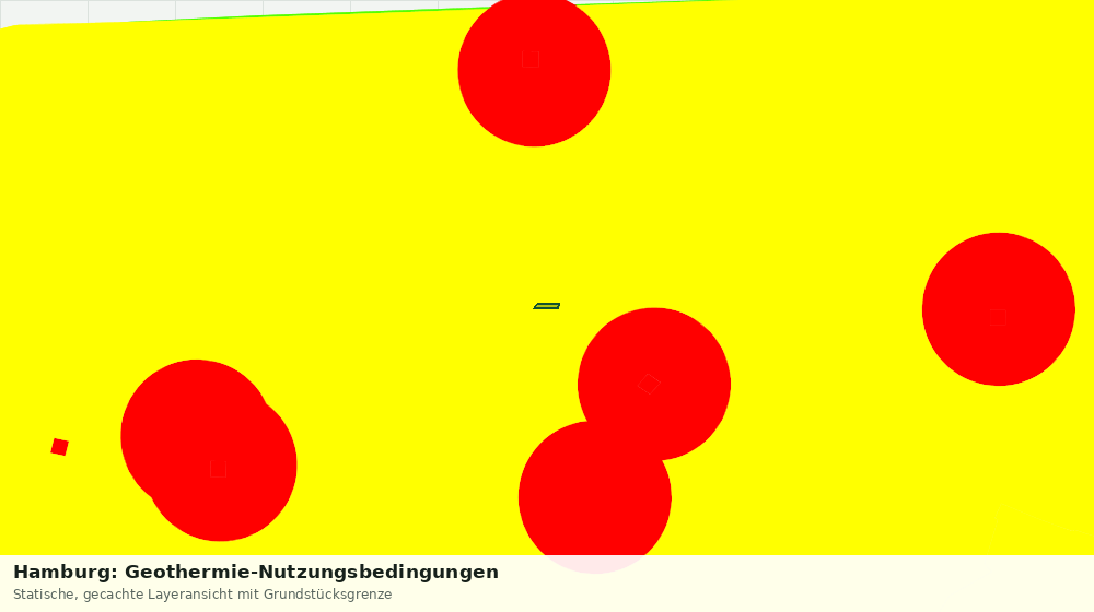 Statische Kartenansicht: Hamburg: Geothermie-Nutzungsbedingungen