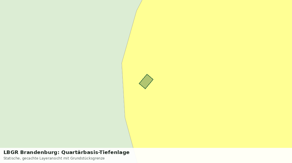 Statische Kartenansicht: LBGR Brandenburg: Quartärbasis-Tiefenlage
