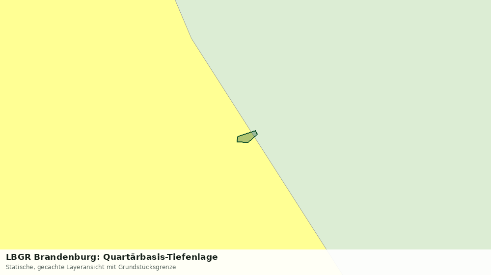 Statische Kartenansicht: LBGR Brandenburg: Quartärbasis-Tiefenlage