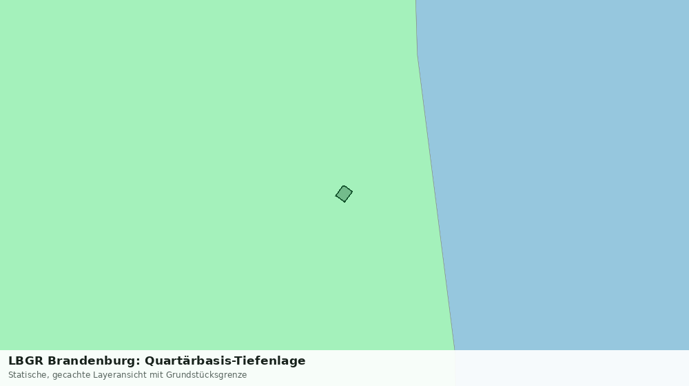 Statische Kartenansicht: LBGR Brandenburg: Quartärbasis-Tiefenlage