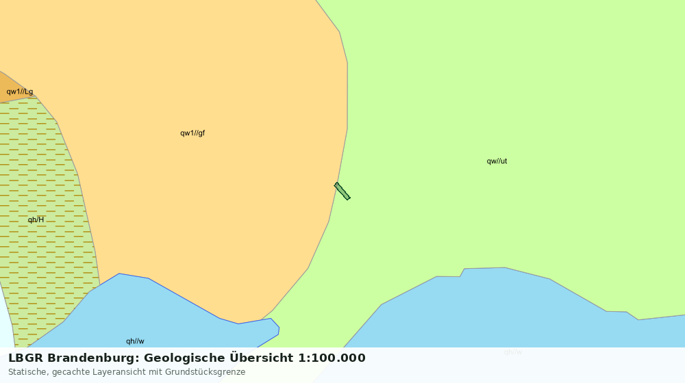 Statische Kartenansicht: LBGR Brandenburg: Geologische Übersicht 1:100.000