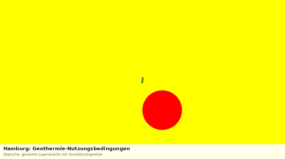 Statische Kartenansicht: Hamburg: Geothermie-Nutzungsbedingungen