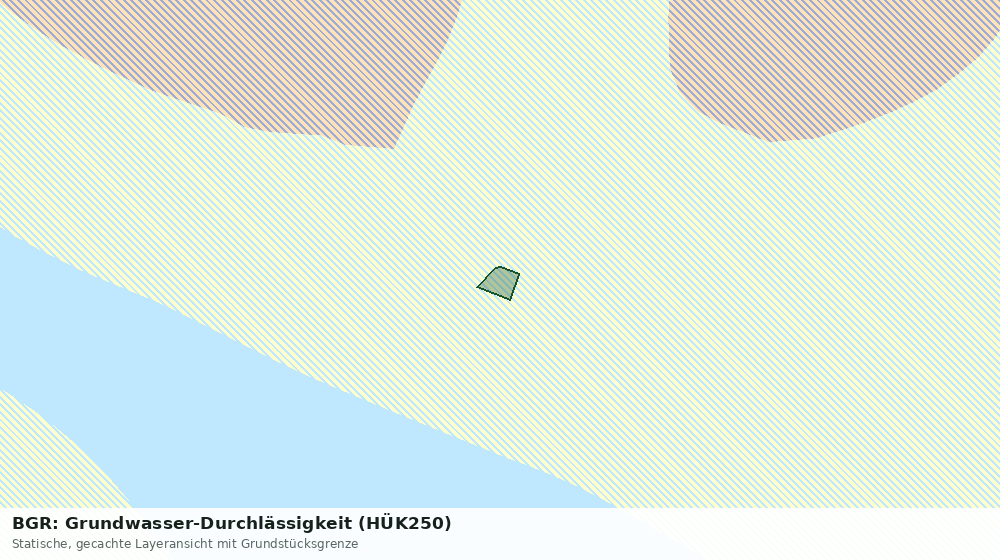 Statische Kartenansicht: BGR: Grundwasser-Durchlässigkeit (HÜK250)