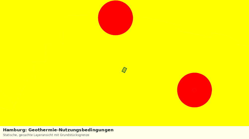 Statische Kartenansicht: Hamburg: Geothermie-Nutzungsbedingungen