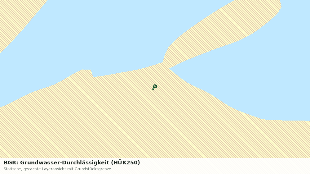 Statische Kartenansicht: BGR: Grundwasser-Durchlässigkeit (HÜK250)