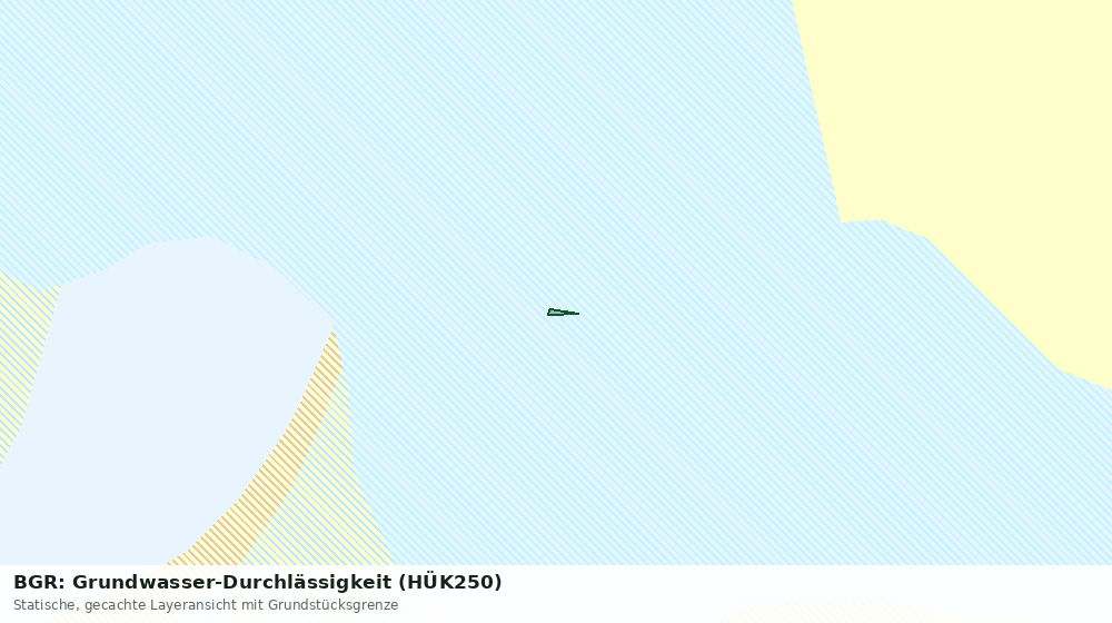 Statische Kartenansicht: BGR: Grundwasser-Durchlässigkeit (HÜK250)