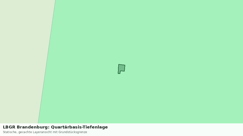 Statische Kartenansicht: LBGR Brandenburg: Quartärbasis-Tiefenlage