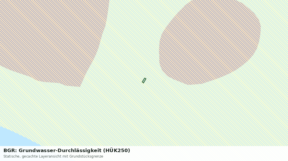 Statische Kartenansicht: BGR: Grundwasser-Durchlässigkeit (HÜK250)