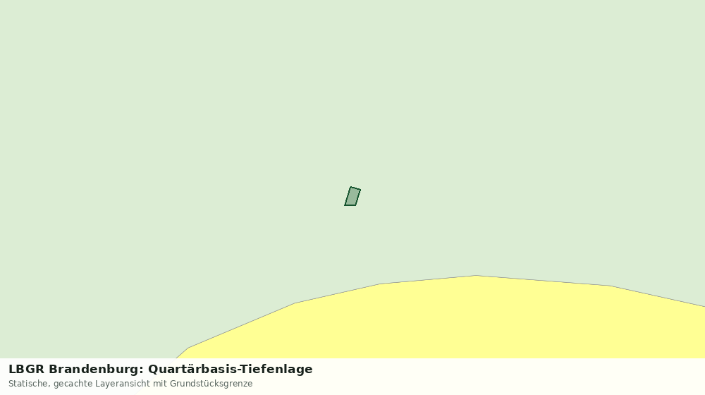 Statische Kartenansicht: LBGR Brandenburg: Quartärbasis-Tiefenlage