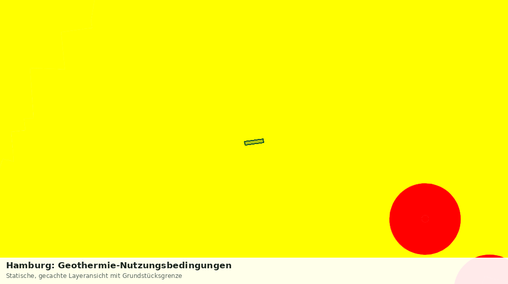 Statische Kartenansicht: Hamburg: Geothermie-Nutzungsbedingungen