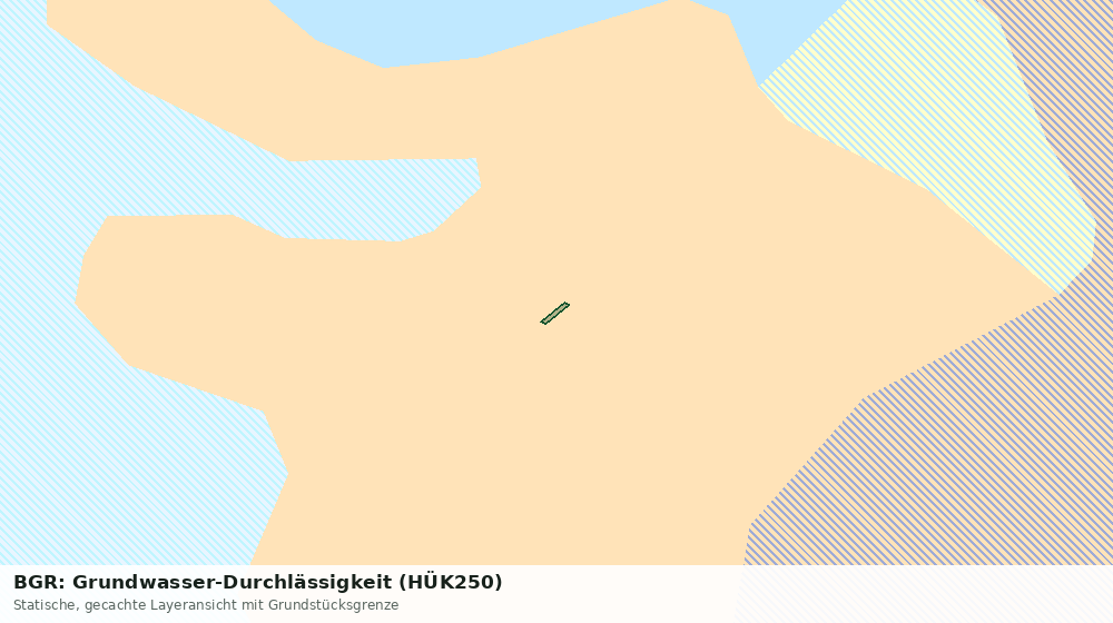 Statische Kartenansicht: BGR: Grundwasser-Durchlässigkeit (HÜK250)