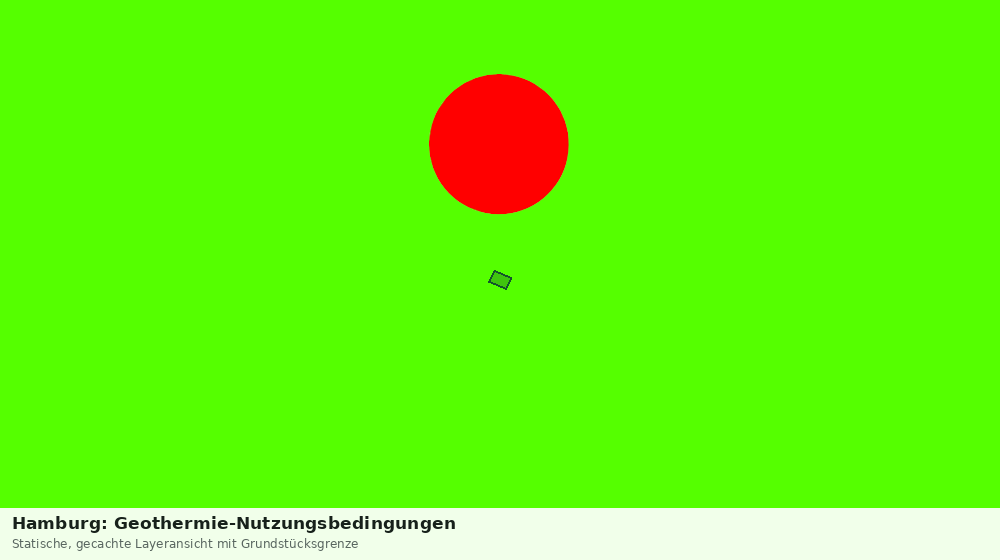 Statische Kartenansicht: Hamburg: Geothermie-Nutzungsbedingungen