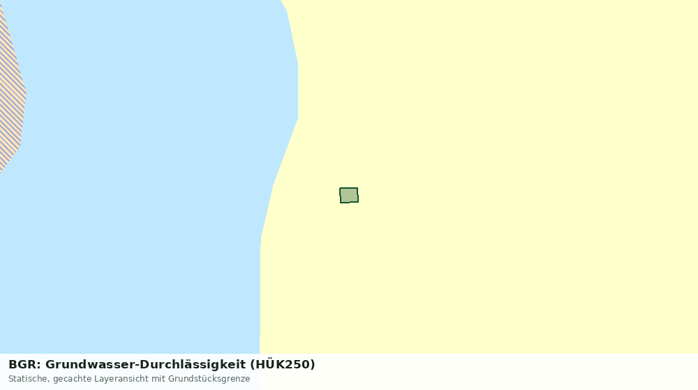 Statische Kartenansicht: BGR: Grundwasser-Durchlässigkeit (HÜK250)