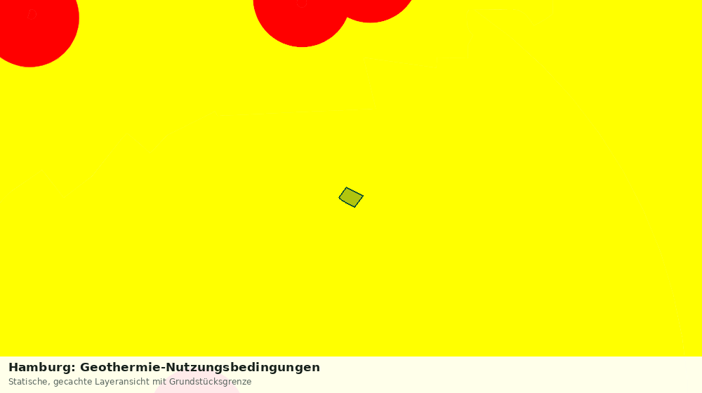 Statische Kartenansicht: Hamburg: Geothermie-Nutzungsbedingungen