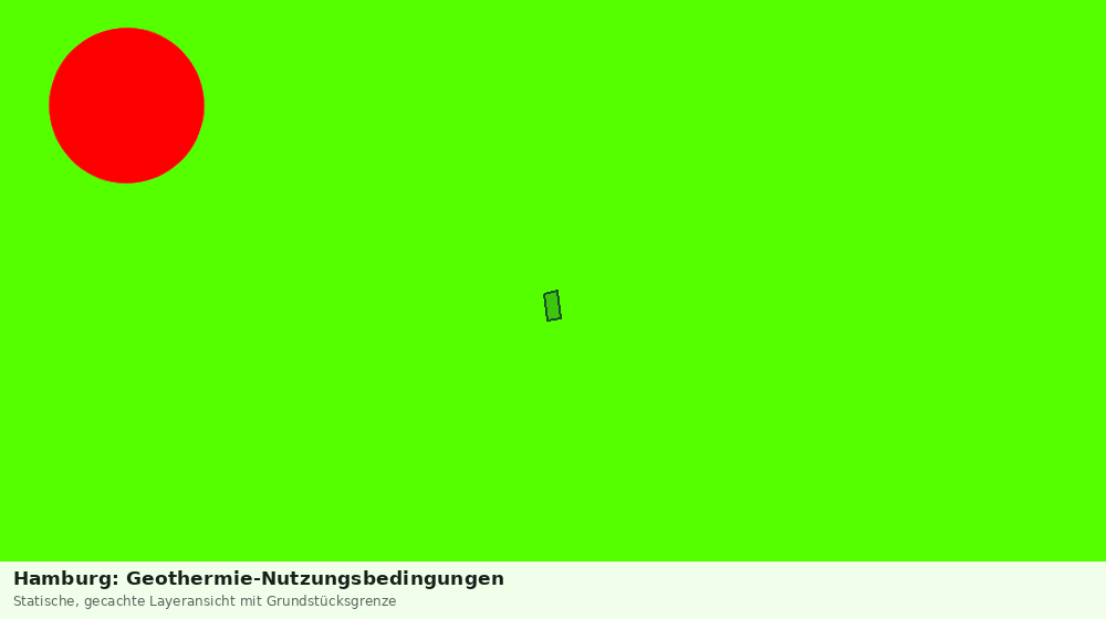 Statische Kartenansicht: Hamburg: Geothermie-Nutzungsbedingungen