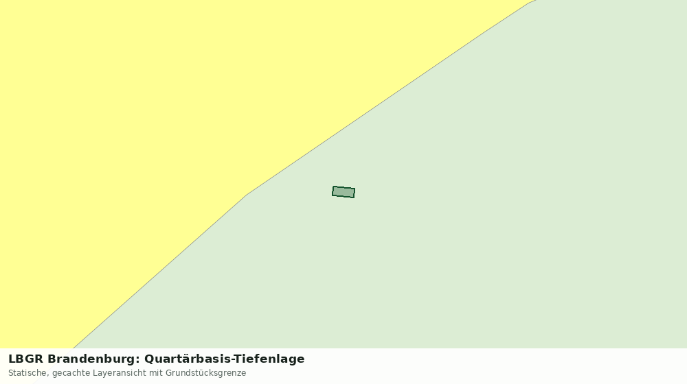 Statische Kartenansicht: LBGR Brandenburg: Quartärbasis-Tiefenlage