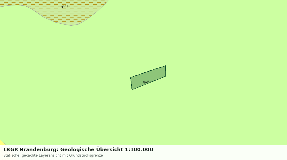 Statische Kartenansicht: LBGR Brandenburg: Geologische Übersicht 1:100.000