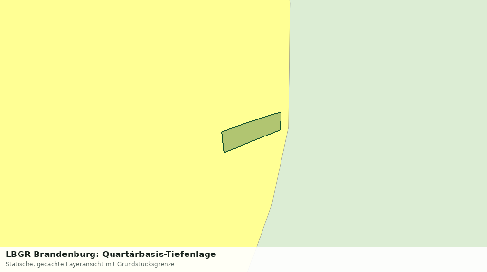 Statische Kartenansicht: LBGR Brandenburg: Quartärbasis-Tiefenlage