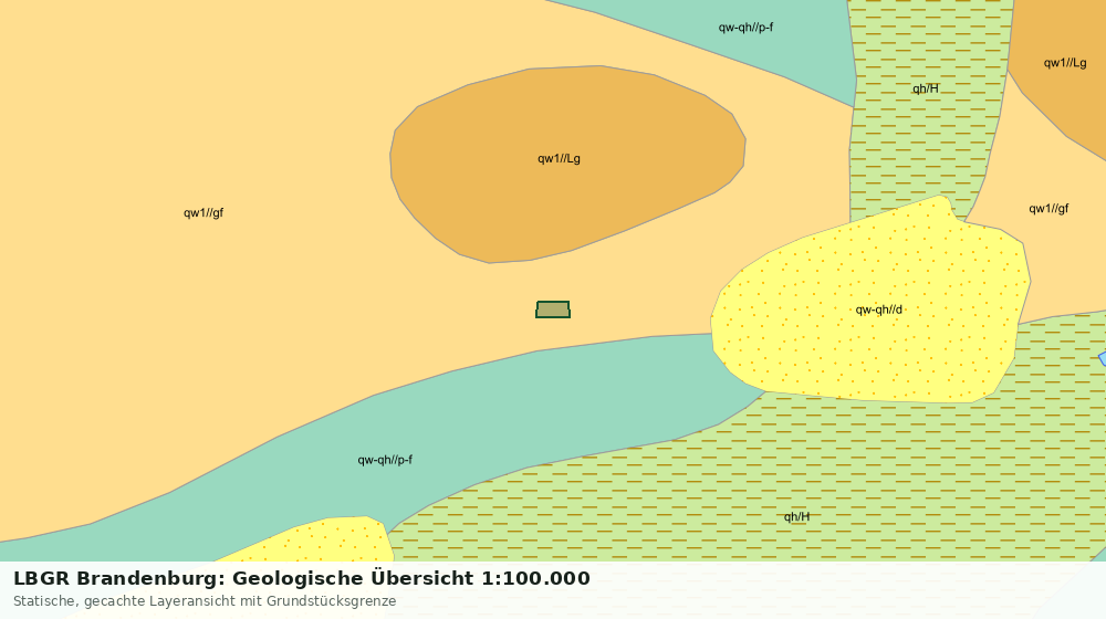 Statische Kartenansicht: LBGR Brandenburg: Geologische Übersicht 1:100.000