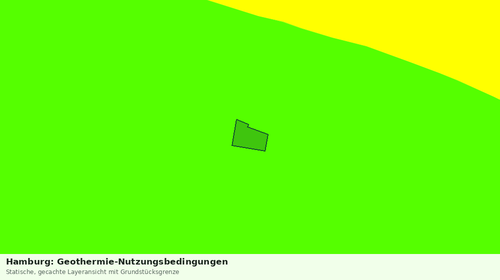 Statische Kartenansicht: Hamburg: Geothermie-Nutzungsbedingungen