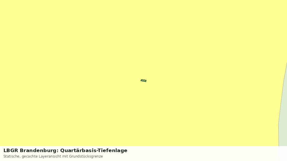 Statische Kartenansicht: LBGR Brandenburg: Quartärbasis-Tiefenlage