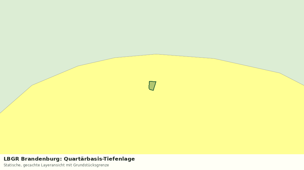 Statische Kartenansicht: LBGR Brandenburg: Quartärbasis-Tiefenlage