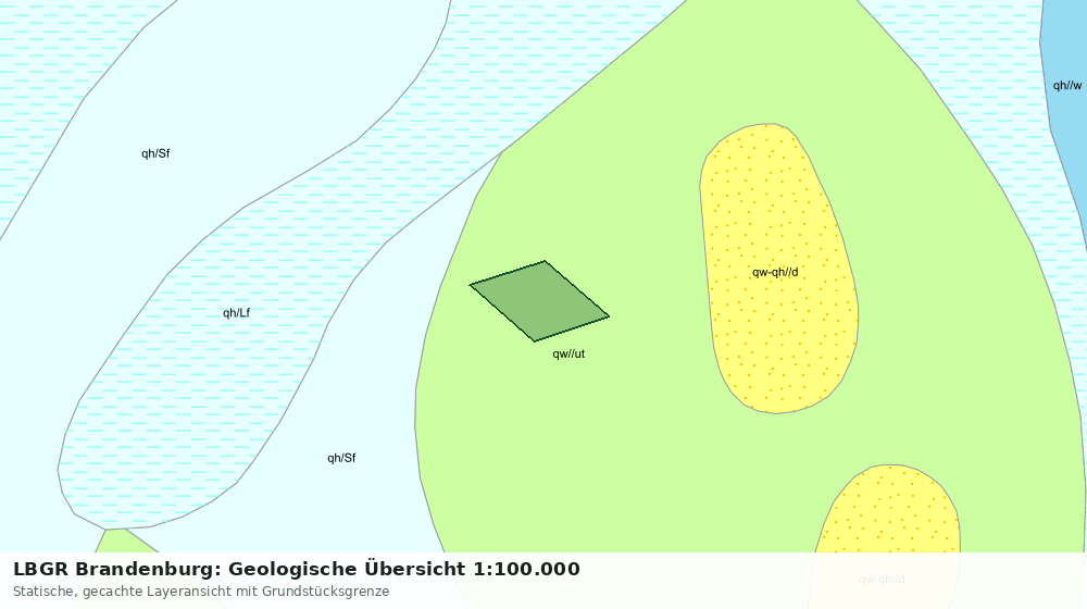 Statische Kartenansicht: LBGR Brandenburg: Geologische Übersicht 1:100.000