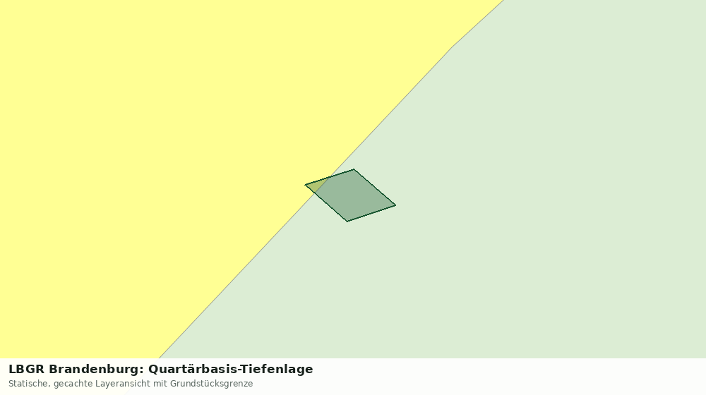 Statische Kartenansicht: LBGR Brandenburg: Quartärbasis-Tiefenlage
