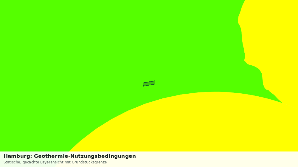 Statische Kartenansicht: Hamburg: Geothermie-Nutzungsbedingungen