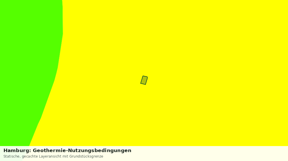 Statische Kartenansicht: Hamburg: Geothermie-Nutzungsbedingungen