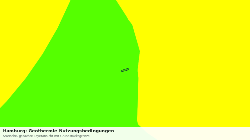 Statische Kartenansicht: Hamburg: Geothermie-Nutzungsbedingungen