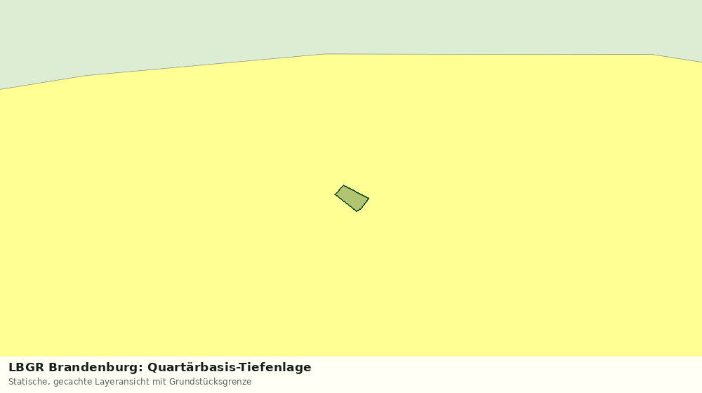 Statische Kartenansicht: LBGR Brandenburg: Quartärbasis-Tiefenlage
