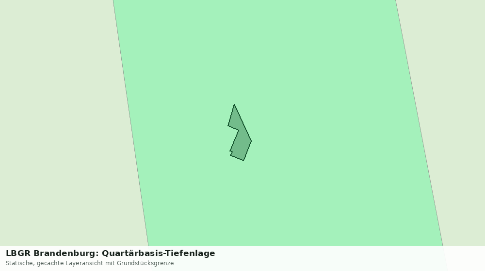 Statische Kartenansicht: LBGR Brandenburg: Quartärbasis-Tiefenlage