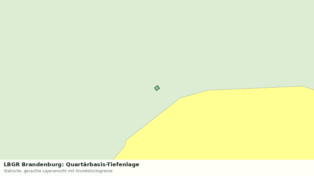 Statische Kartenansicht: LBGR Brandenburg: Quartärbasis-Tiefenlage