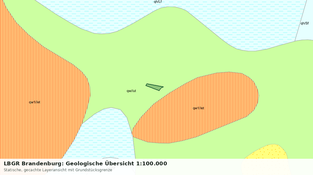 Statische Kartenansicht: LBGR Brandenburg: Geologische Übersicht 1:100.000