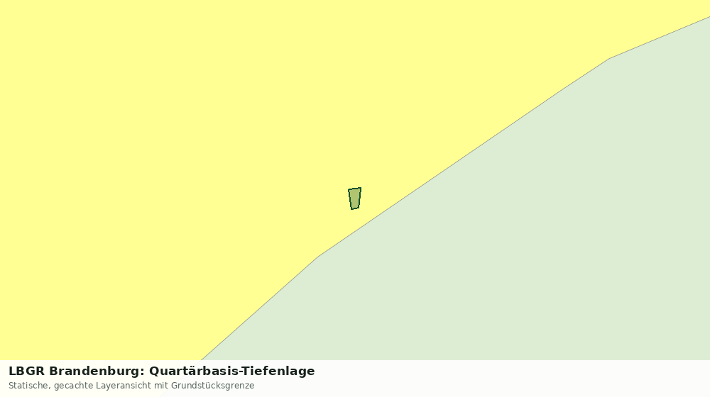 Statische Kartenansicht: LBGR Brandenburg: Quartärbasis-Tiefenlage