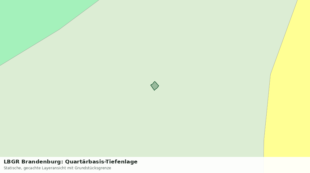 Statische Kartenansicht: LBGR Brandenburg: Quartärbasis-Tiefenlage