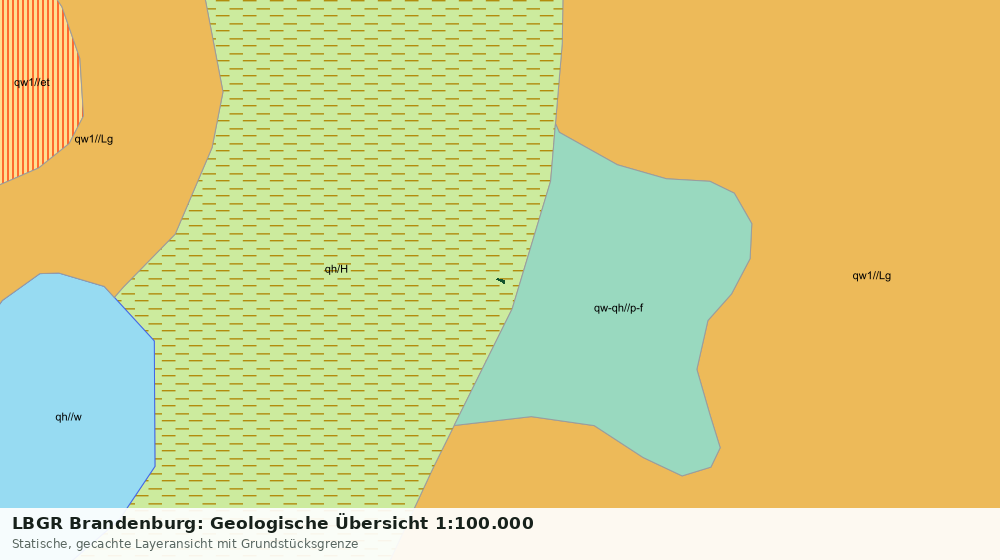 Statische Kartenansicht: LBGR Brandenburg: Geologische Übersicht 1:100.000