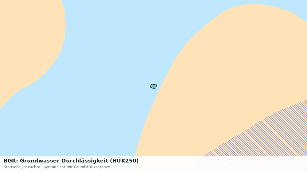 Statische Kartenansicht: BGR: Grundwasser-Durchlässigkeit (HÜK250)