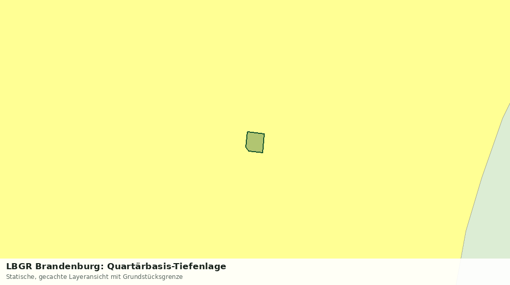 Statische Kartenansicht: LBGR Brandenburg: Quartärbasis-Tiefenlage