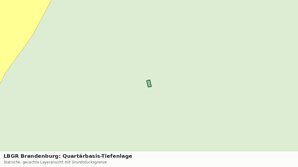 Statische Kartenansicht: LBGR Brandenburg: Quartärbasis-Tiefenlage