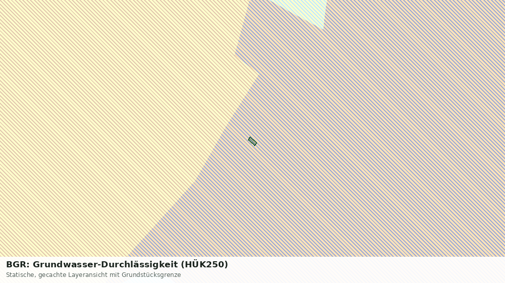 Statische Kartenansicht: BGR: Grundwasser-Durchlässigkeit (HÜK250)